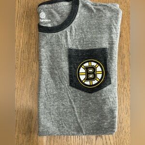 Fanatics Boston Bruins Pocket Logo T Shirt Large NHL Hockey Tee
